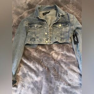 Zara Distressed Blue Jean Jacket